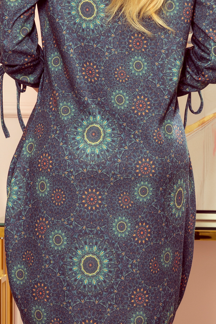 Trendy losvallende sheath jurk mandala