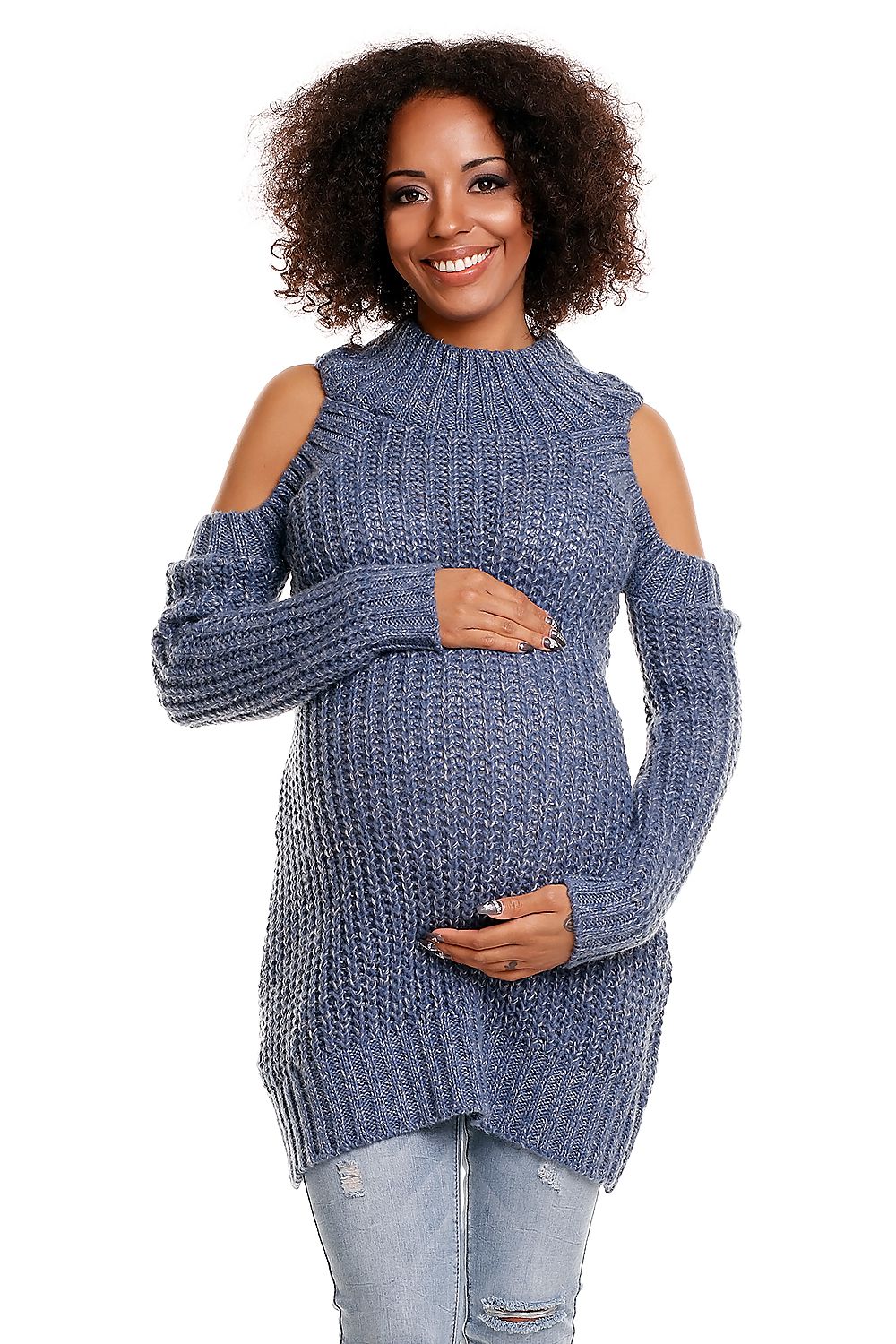 Trendy zwangerschap coltrui denim