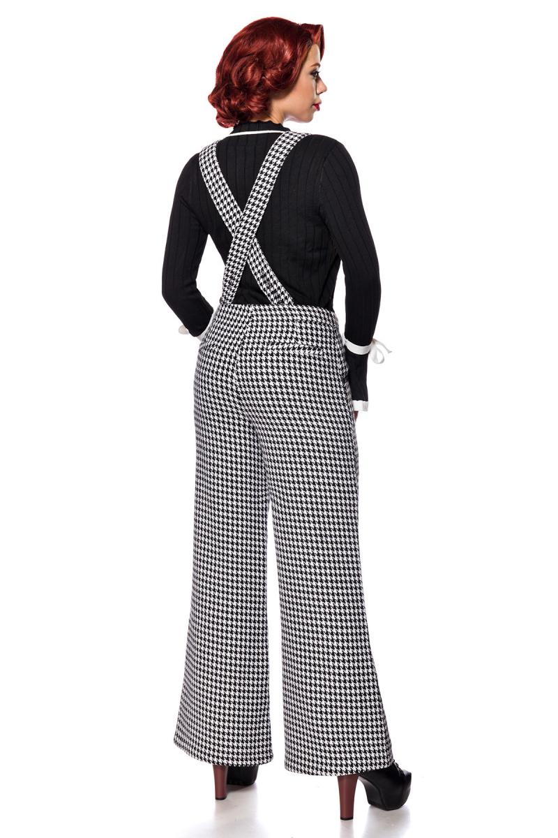 Vintage Inspired hoge taille  broek met bretels
