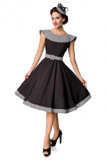 50\'s vintage peter pan kraag jurk met gingham detail