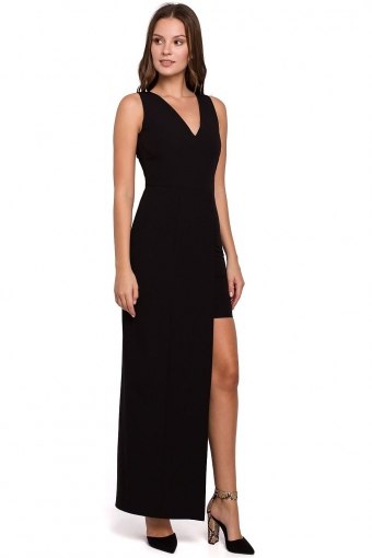 Avondjurk met asymmetrische rok black