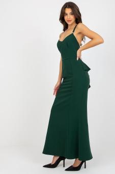 Gala strapless avondjurk groen
