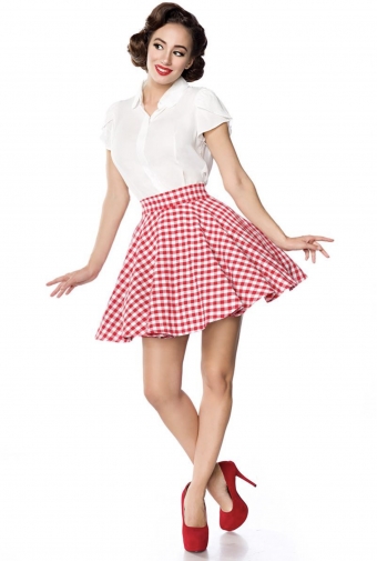 Retro skater swing rok red