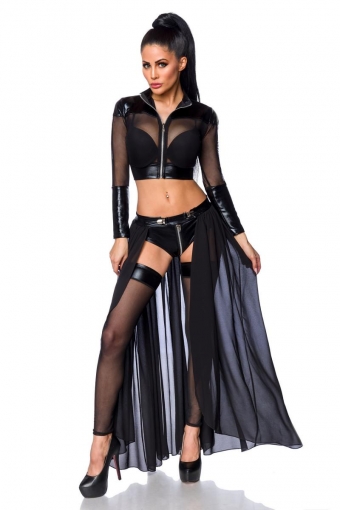 Sexy Wetlook en Transparante Gogo Set 