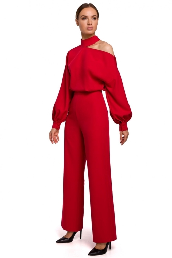 Sophisticated avond jumpsuit ruby