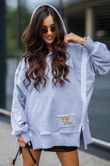 Urban diamond sweatshirt grijs