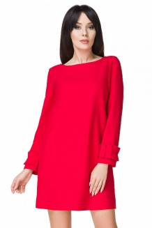 Vintage elegante trapeze mini jurk lipstick red