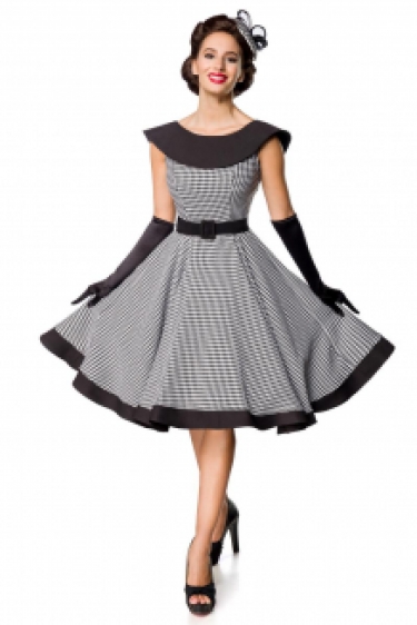 50\'s gingham sleeveless swing dress Angie