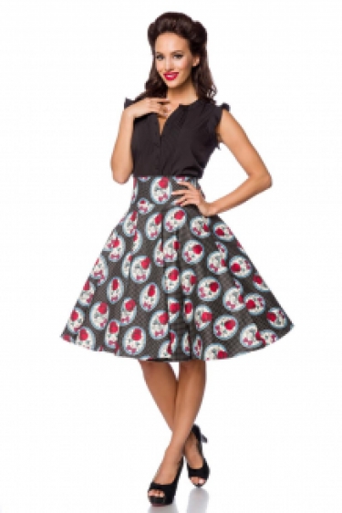 50\'s hoge taille swing rok kitten