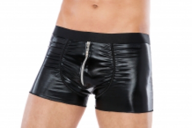 Wetlook Boxershorts zwart