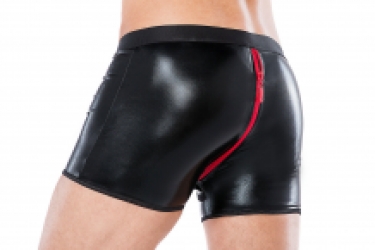 Erotic wet-look men's boxer shorts