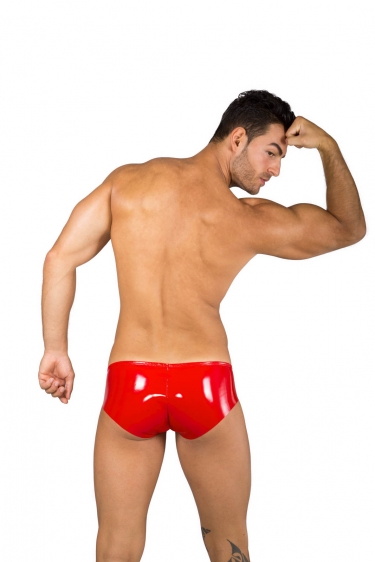 Heren rode lak briefs van Eros Veneziani