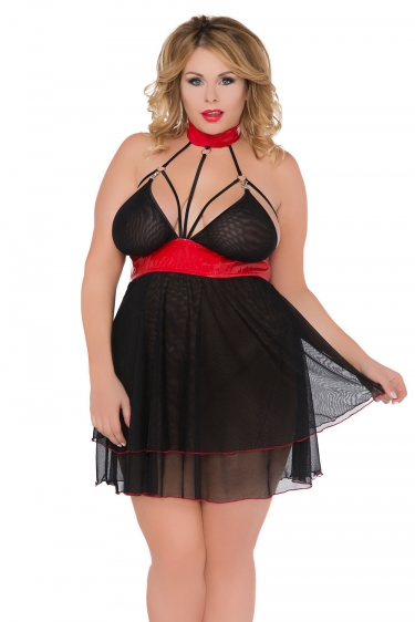 Plus size erotische chemise