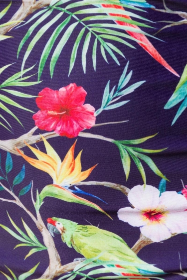 Vintage retro zwembroek met tropical pattern