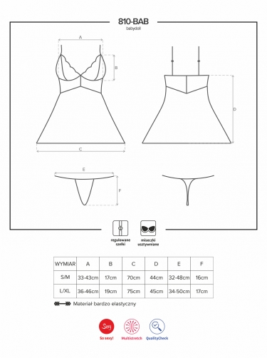 Zwarte babydoll met kanten details