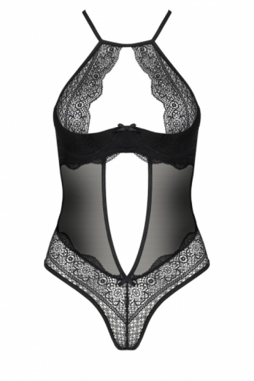 Beugelcups bodysuit van Chantilly kant