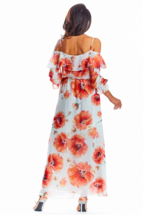 Bohemian maxi jurk in bloemenprint