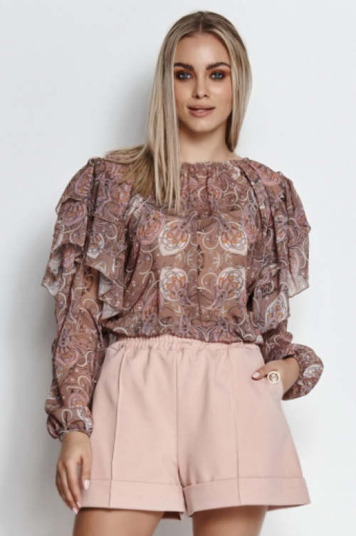 Chiffon blouse reto chic