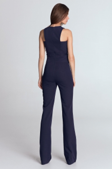 Chique en elegante jumpsuit Violet