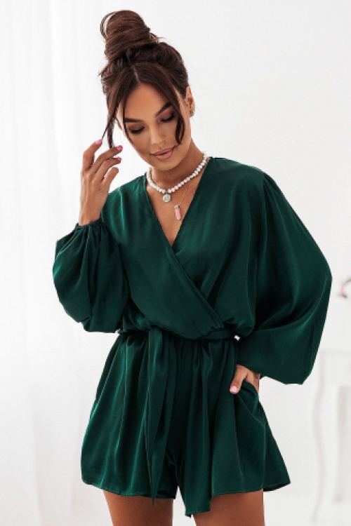 Cocktail playsuit groen