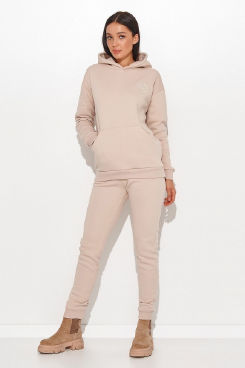 Fijn gebreide loungewear set pink