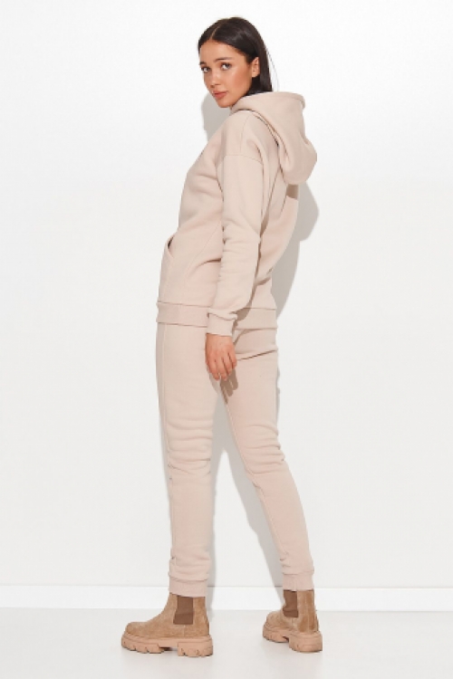 Fijn gebreide loungewear set beige 