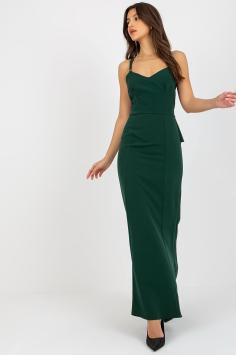 Gala strapless avondjurk groen