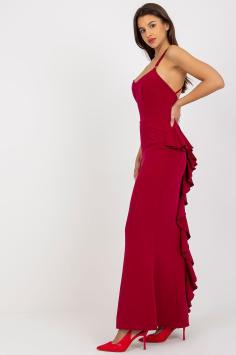 Gala strapless avondjurk rood