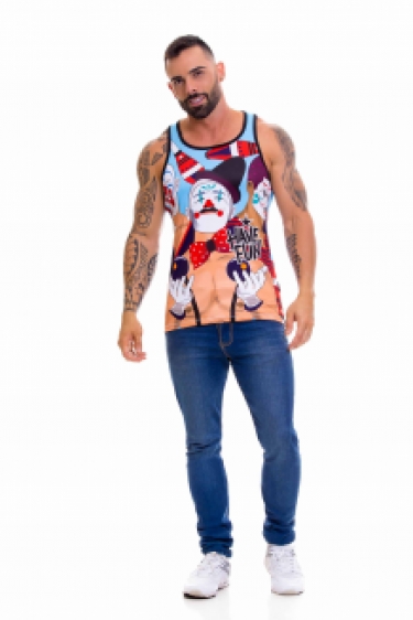 Heren Clown tank top bij JOR