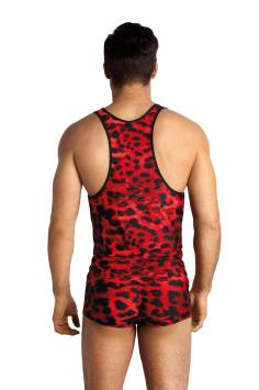 Heren dierenprint tank top savage