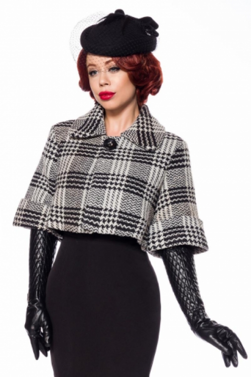 Klassiek sixties Jackie O jasje tweed