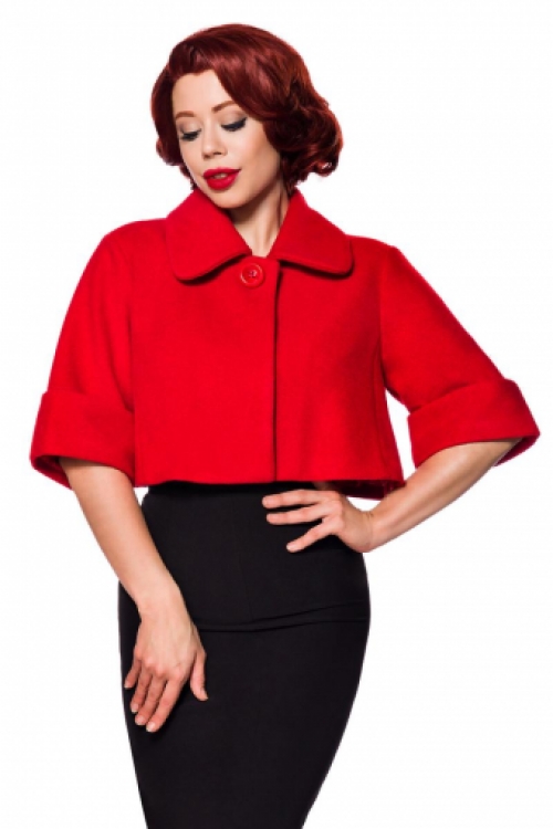 Klassiek sixties Jackie O jasje rood