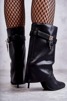 Laarzen met hangslot black