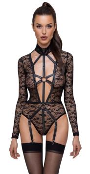 Lange mouwen harnas bodysuit