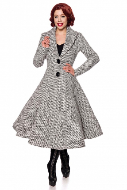 Luxury 50s style coat in tweed