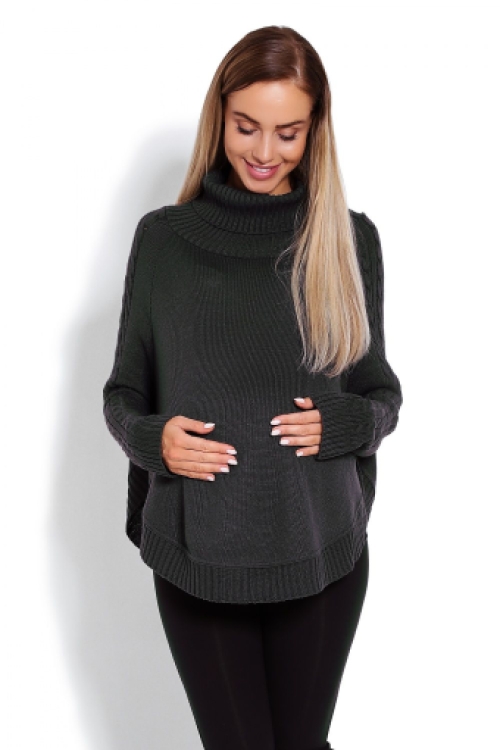 Mama\'s coltrui poncho charcoal