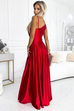 Maxi One Shoulder Satijnen Jurk