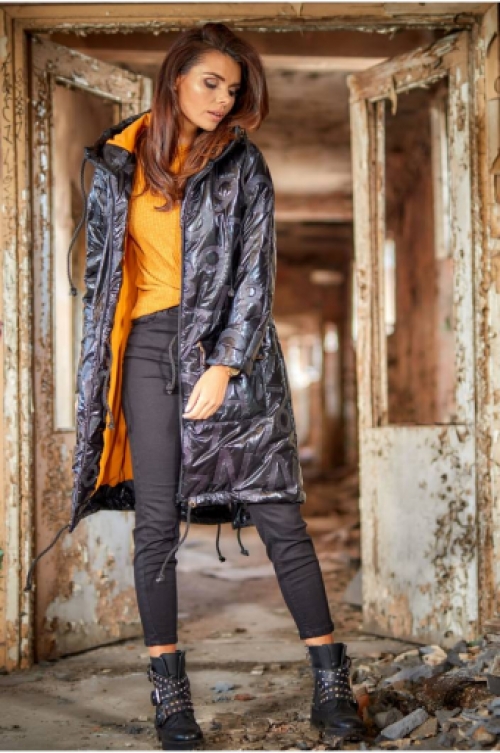 Oversized jas in parka-stijl met capuchon 