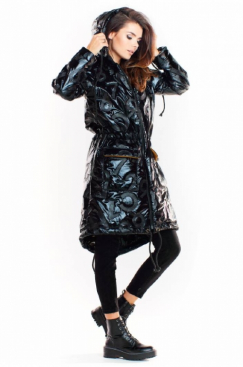 Oversized jas in parka-stijl met capuchon 