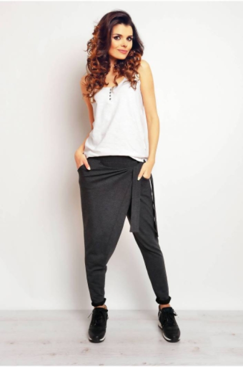 Overslag joggingbroek charcoal