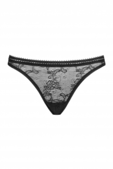 Petite Noir luxe kant en tule string