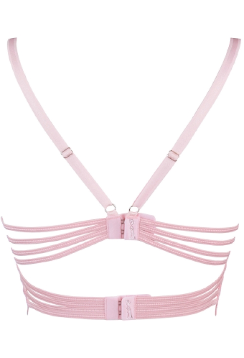 Roze kanten beugelcups bustier bh