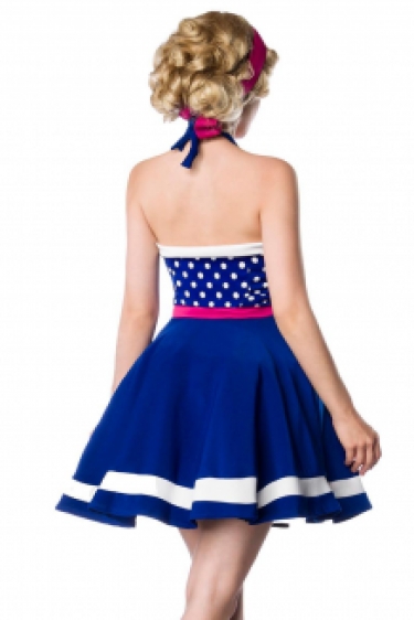 Sexy 50s swing jurkje blauw