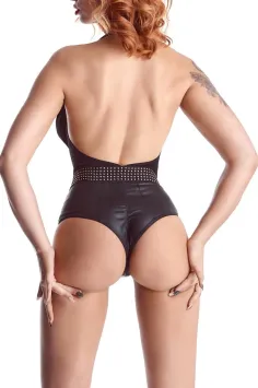 Sexy bodysuit met watervalhals