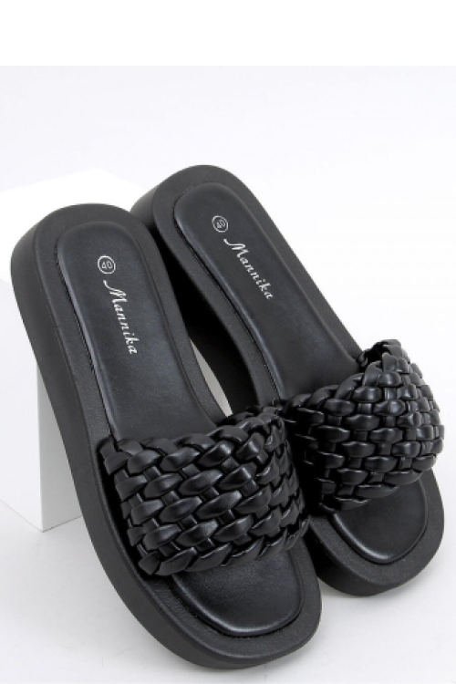 Slippers met gevlochten band armor