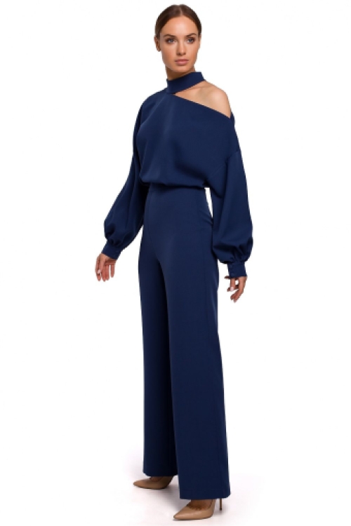 Sophisticated avond jumpsuit saphire