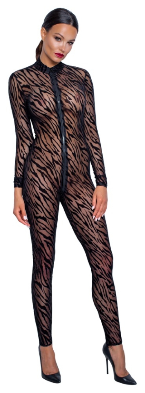 Transparante jumpsuit safari