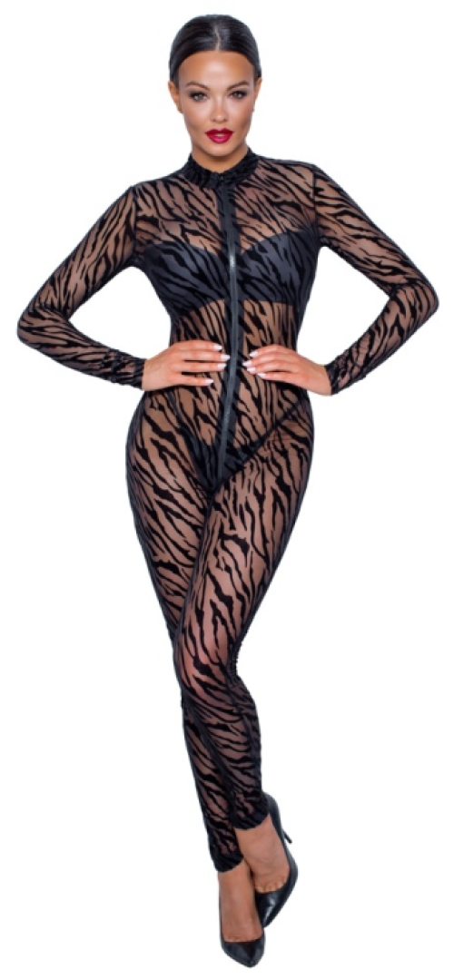 Transparante jumpsuit safari