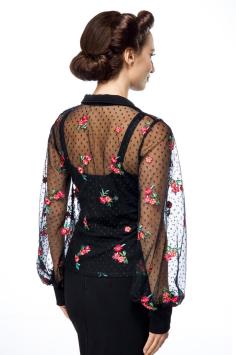 Vintage bloemen 40\'s Blouse