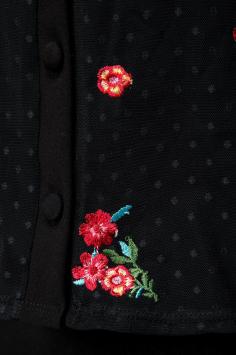 Vintage bloemen 40\'s Blouse